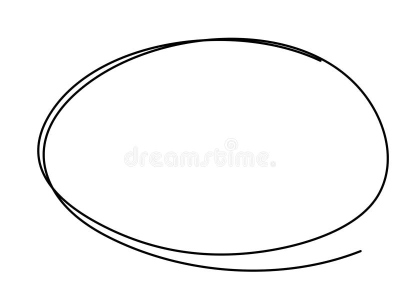 Ritanimering av en skiss av en handritad cirkel 4k-animering. alfakanal