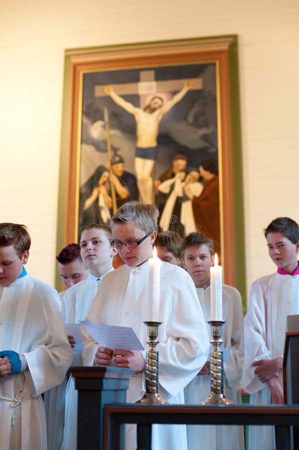 Rite of Confirmation at Lutheran Church Editorial Stock Photo Image