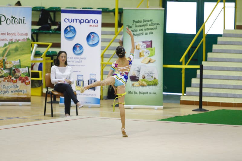 Ritmische Gymnastiek- stock afbeelding Ritmische Gymnastiek- stock afbeelding