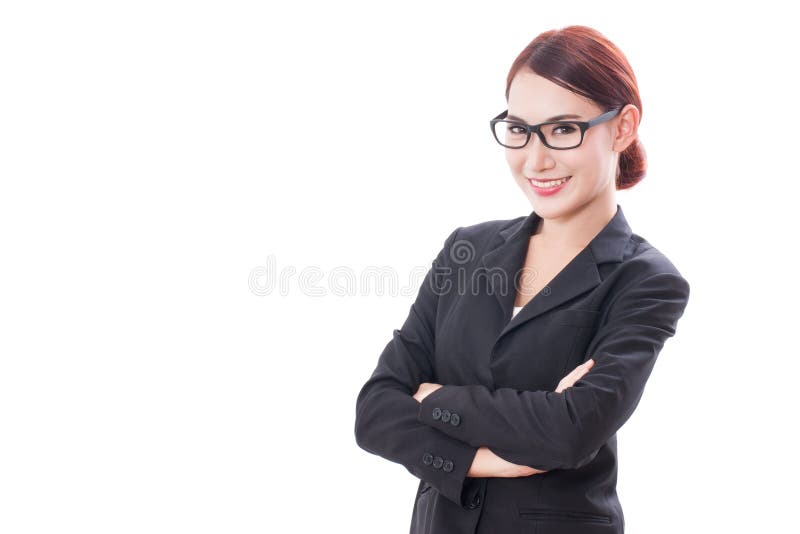 Download Ritratto Dei Vetri D'uso Della Giovane Donna Di Affari Immagine Stock - Immagine di commercio, sicuro: 56876987