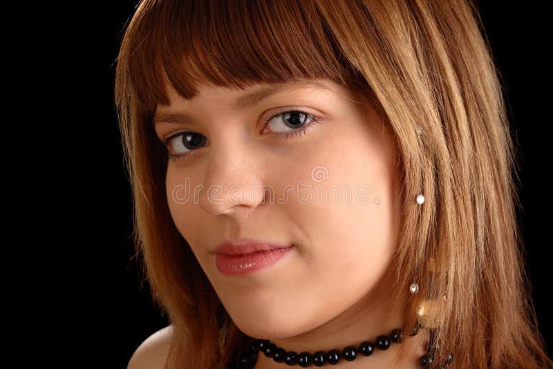 Ritratto del viso di una ragazza fotografie stock