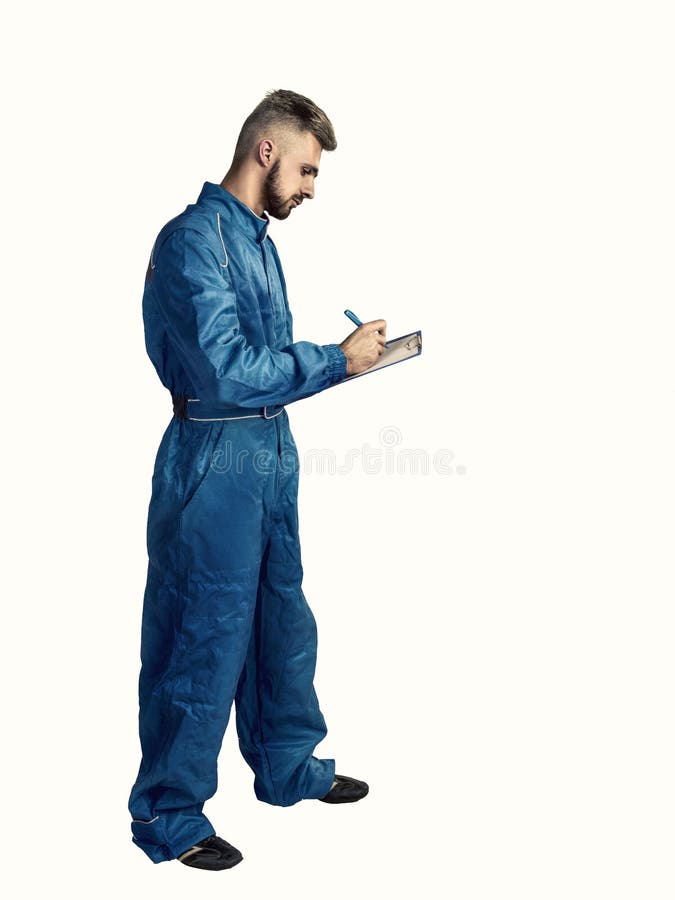 Ritratto del responsabile su bianco isolato fotografia stock libera da diritti Ritratto del responsabile su bianco isolato fotografia stock libera da diritti