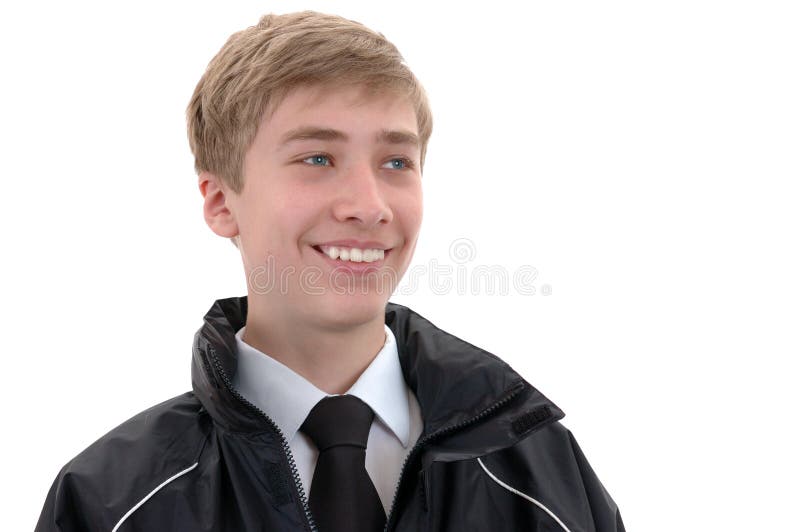 Ritratto di un adolescente sorridente fotografia stock