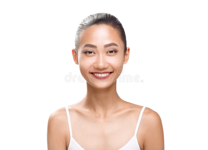 Ritratto di bellezza della donna asiatica sorridente fotografia stock libera da diritti Ritratto di bellezza della donna asiatica sorridente fotografia stock libera da diritti