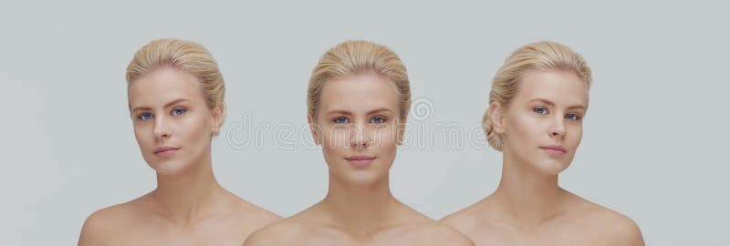 Ritratto di bellezza di una donna giovane, attraente e sana fotografia stock Ritratto di bellezza di una donna giovane, attraente e sana fotografia stock