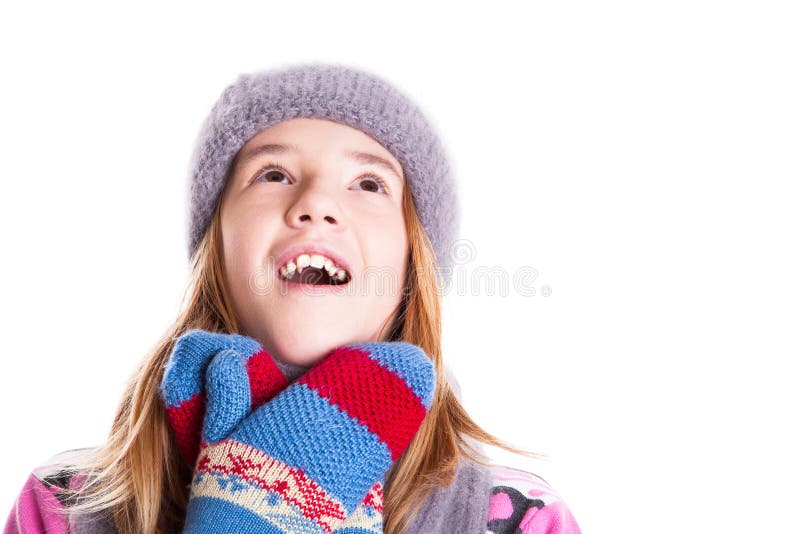 Ritratto di cercare sveglio della bambina fotografie stock Ritratto di cercare sveglio della bambina fotografie stock