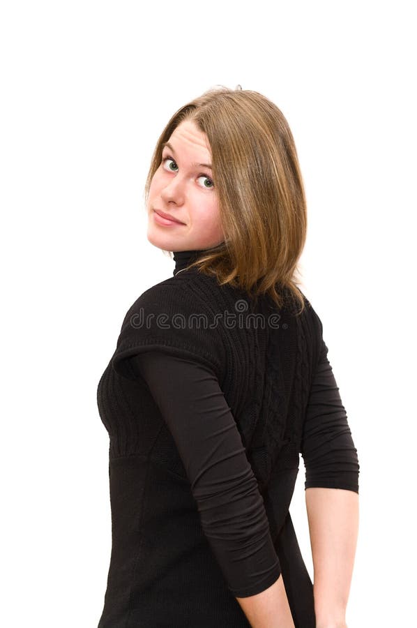 Ritratto di una giovane donna fotografie stock libere da diritti