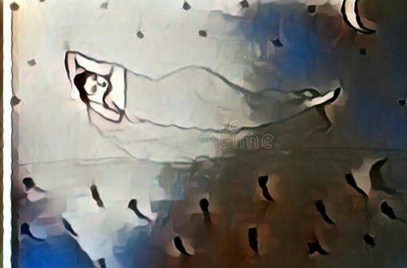 Ritratto di sonno delle donne royalty illustrazione gratis Ritratto di sonno delle donne royalty illustrazione gratis