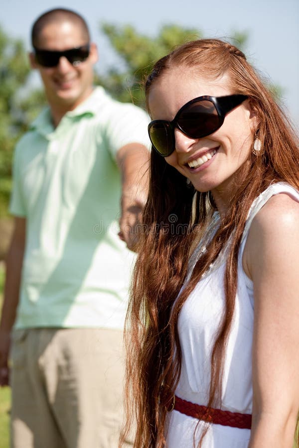 Ritratto di una coppia carina immagini stock