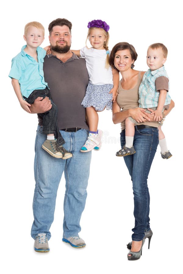 Ritratto felice della famiglia che sorride insieme fotografie stock libere da diritti Ritratto felice della famiglia che sorride insieme fotografie stock libere da diritti