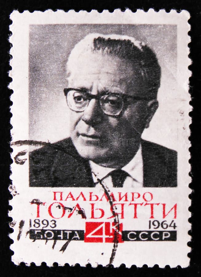 Ritratto Palmiro Togliatti - capo comunista italiano, circa 1964 fotografia stock libera da diritti Ritratto Palmiro Togliatti - capo comunista italiano, circa 1964 fotografia stock libera da diritti