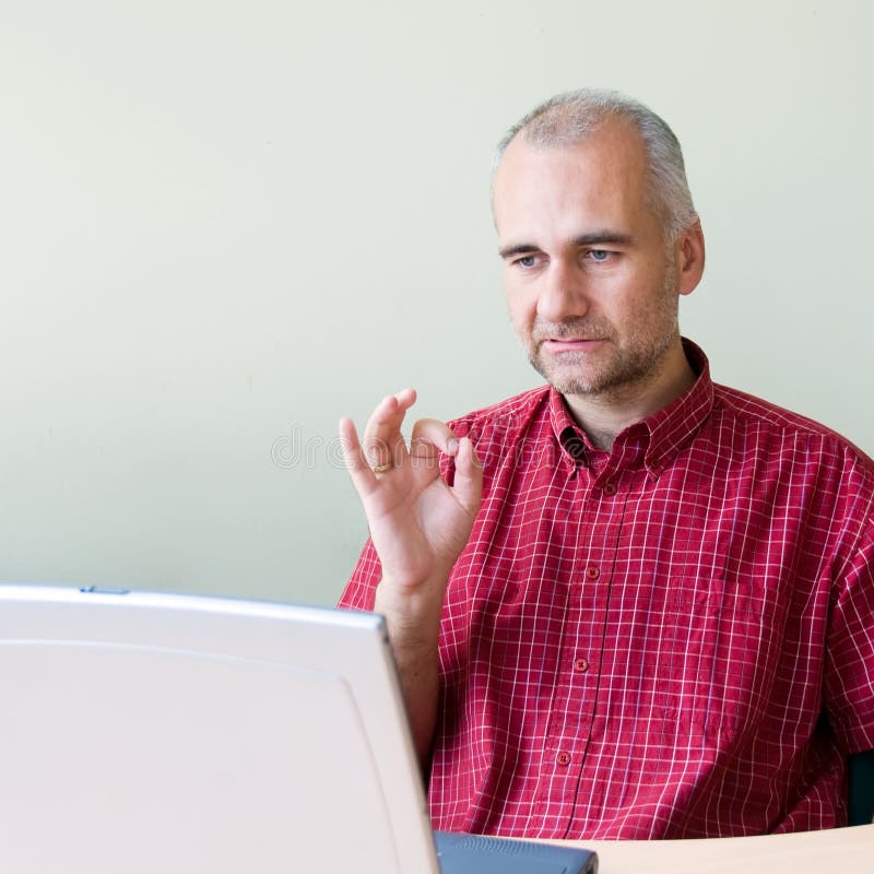 Impiegato di successo immagini stock libere da diritti