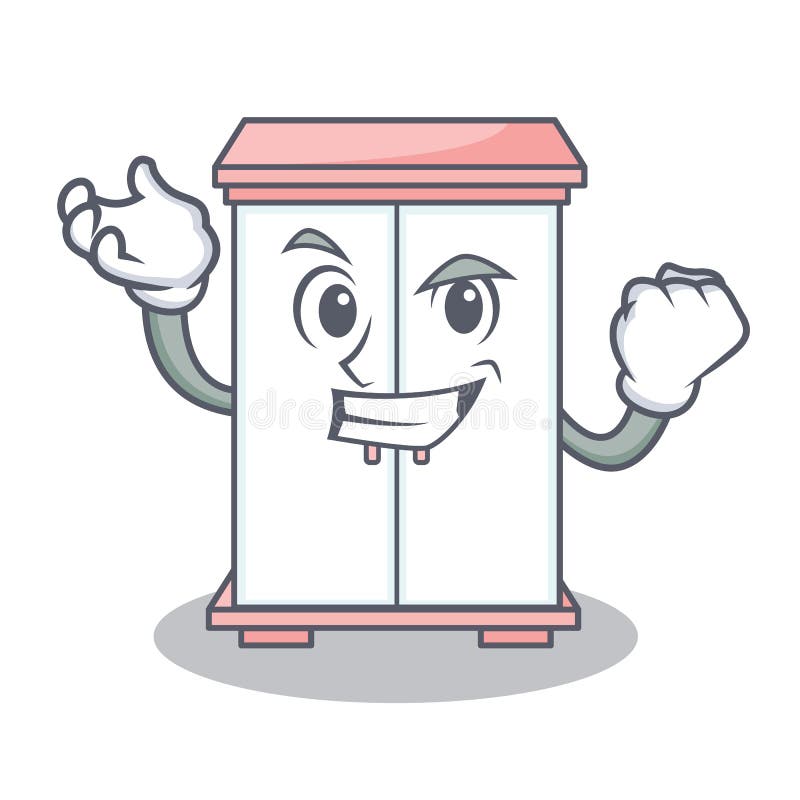 Riuscito stile del fumetto del carattere del gabinetto illustrazione vettoriale Riuscito stile del fumetto del carattere del gabinetto illustrazione vettoriale