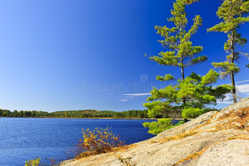 Rivage de lac à Ontario, Canada photo stock Rivage de lac à Ontario, Canada photo stock