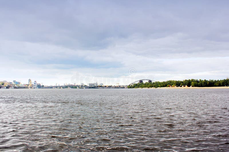 River against the sky in the city stock image River against the sky in the city stock image