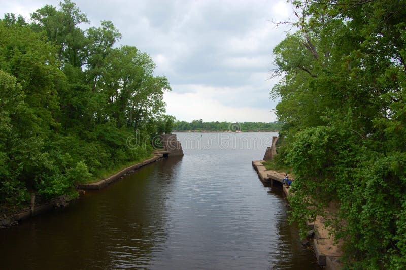 River Bank Fishing stock photo. Image of nature, north - 44613830