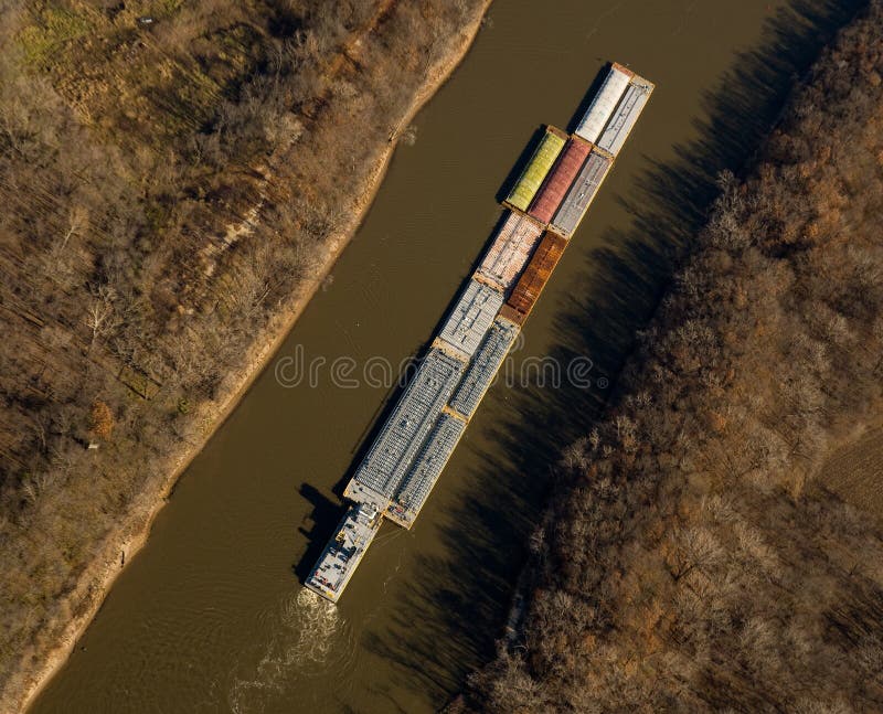 River barge stock photo. Image of energy, waterway, pilot 1152942