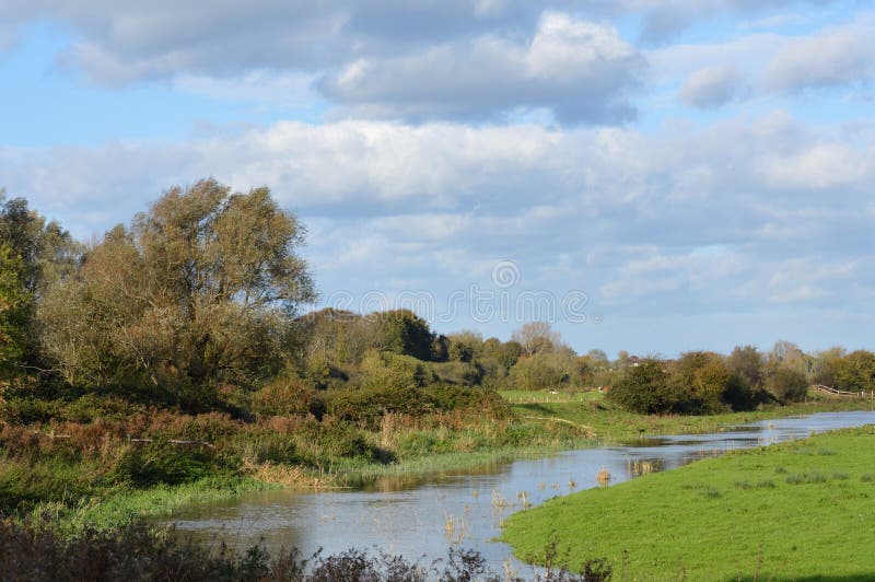 River Cuckmere in Sussex, England.