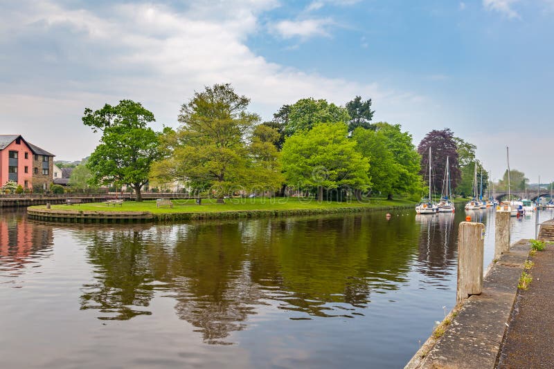 River Dart at Totnes Devon royalty free stock photos