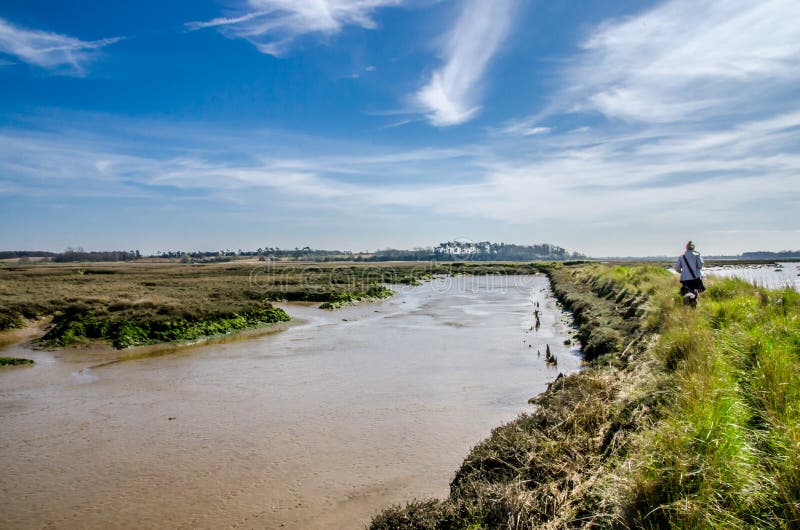 River Deben and estuary stock image. Image of seasonal 39559853