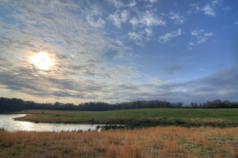 River and Field royalty free stock photos River and Field royalty free stock photos