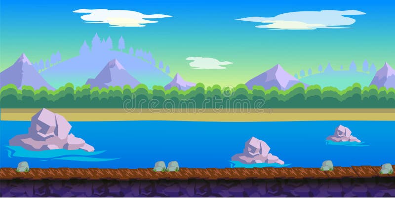 Explore the scenic River background game for your game