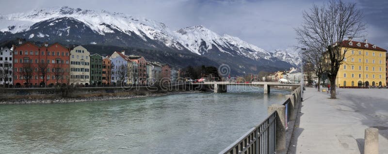 River Inn in Innsbruck stock photo River Inn in Innsbruck stock photo