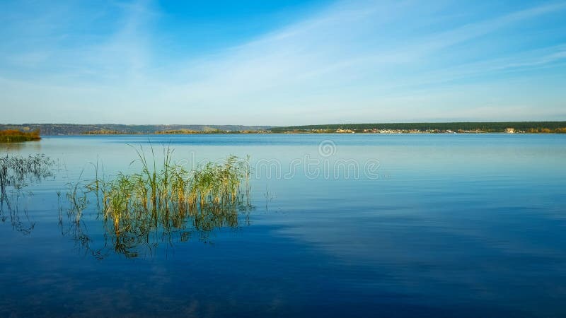 River Kama in early morning in autumn