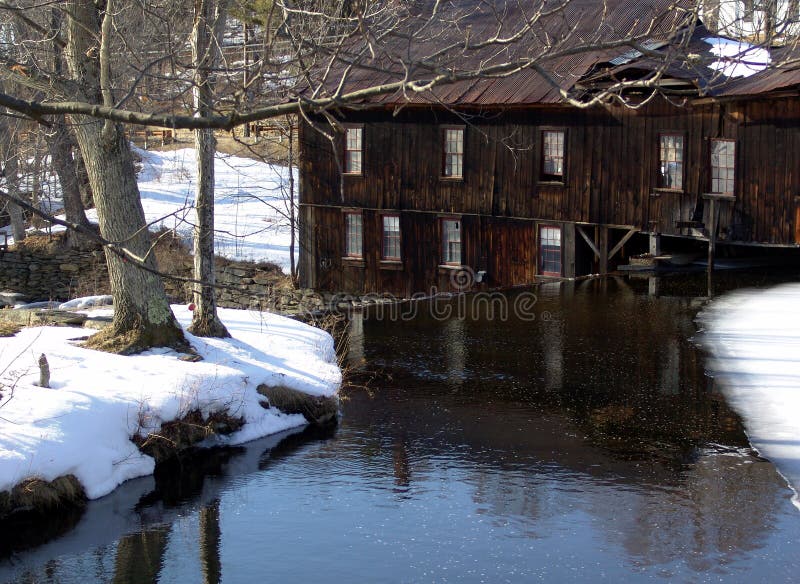River Leading To Lumber Mill Picture. Image 94679