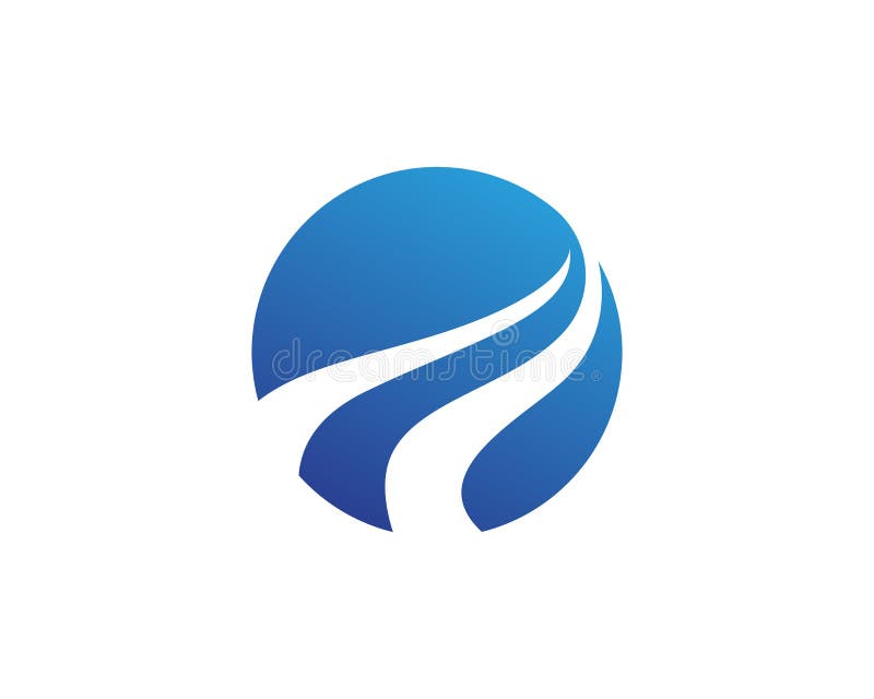 River Logo Template Vector Icon Illustration Stock Vector