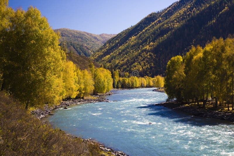 River with mountains