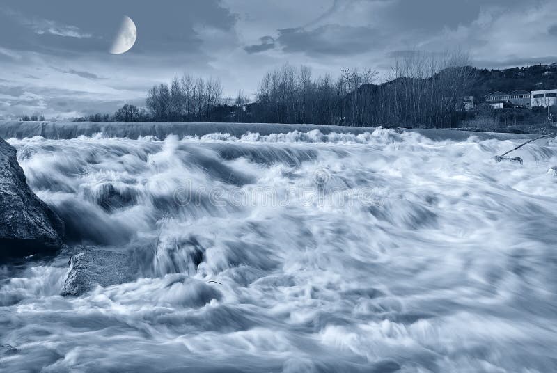 River in the night