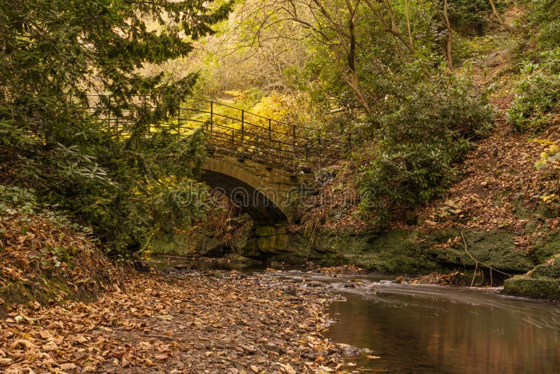 River Ouseburn under stone bridge