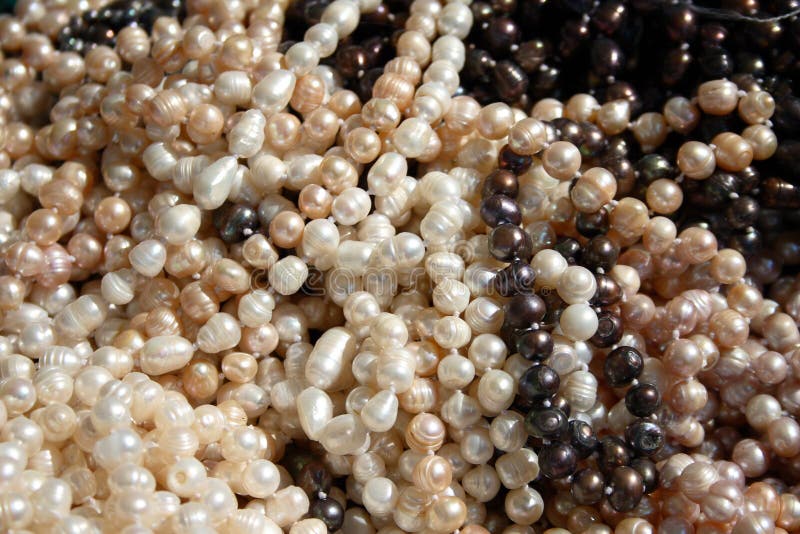 River pearls stock photo. Image of present, jewellery 6889894