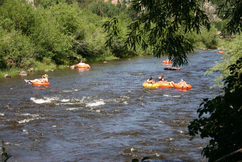 River Tubing royalty free stock image