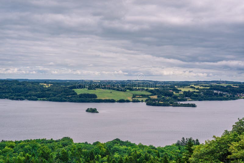 River running through a landscape in Denmark