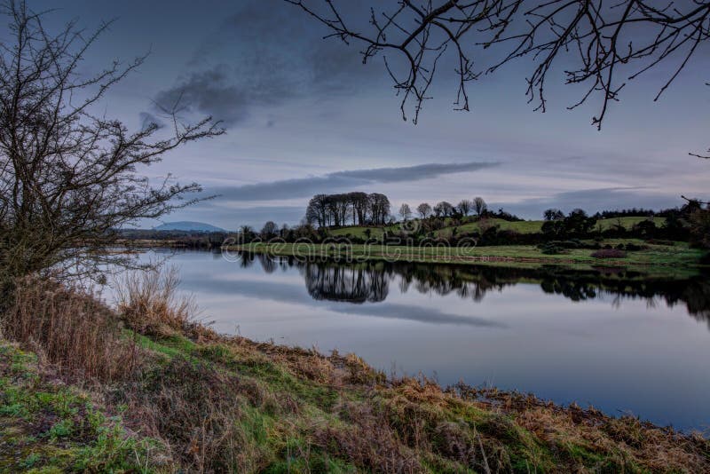 River Shannon Stepping Stones Stock Photo Image Of Castleconnel Moss