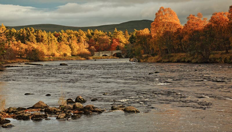 River Spey with late afternoon sun