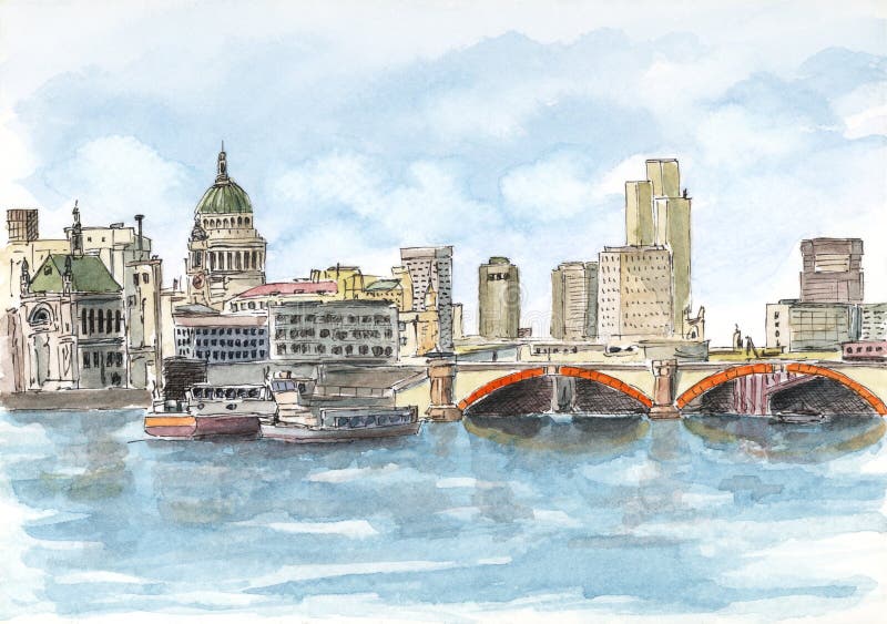 Art River Thames Stock Illustrations 443 Art River Thames Stock