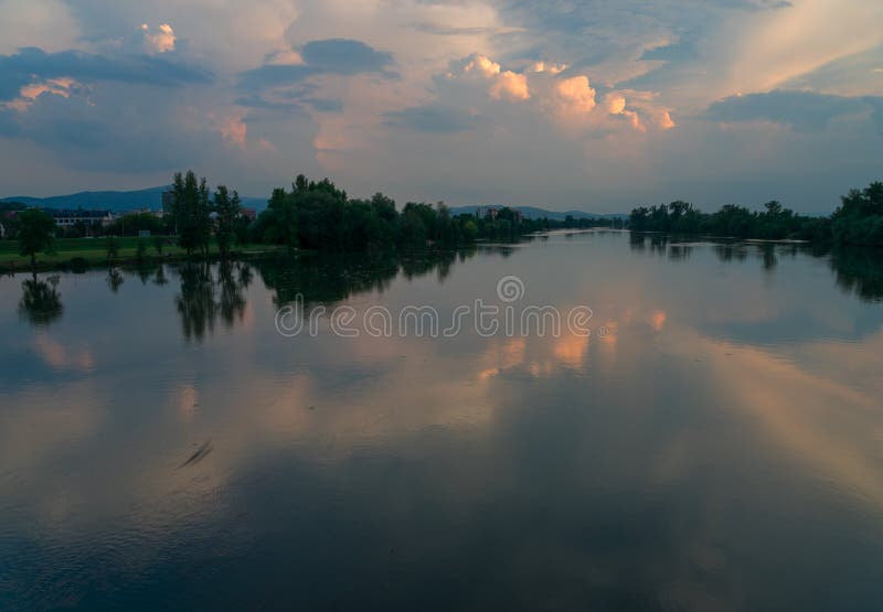 River Vah Reflection