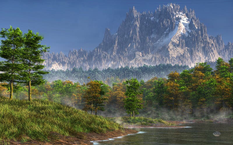 River Valley feliz ilustração royalty free River Valley feliz ilustração royalty free
