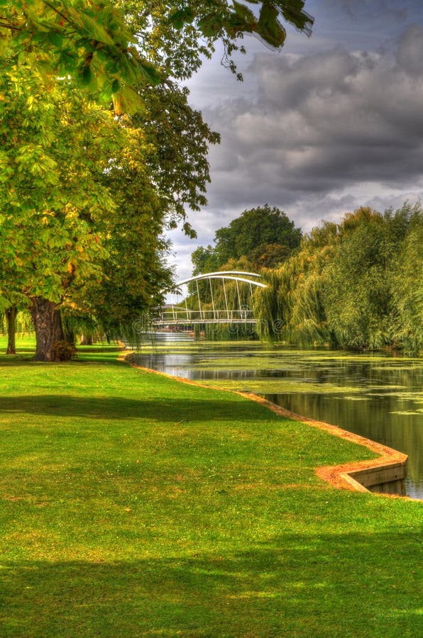 The River Ouse at the Embankment. Hdr bridge stock images, royalty-free photos and pictures