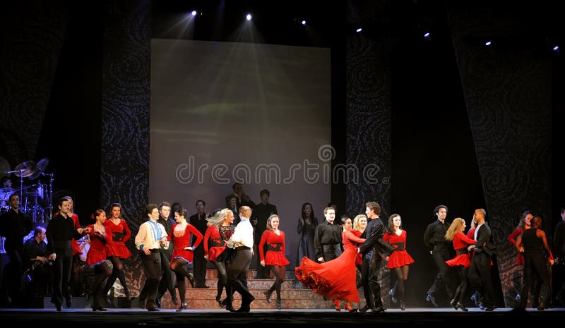 Riverdance from ireland stock photo