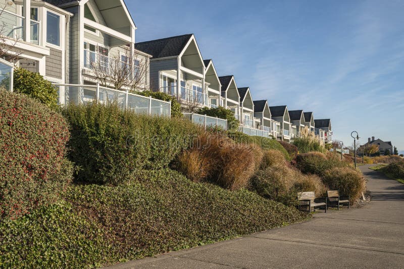 Riverfront Condominiums Properties Vancouver WA. Stock Image Image of