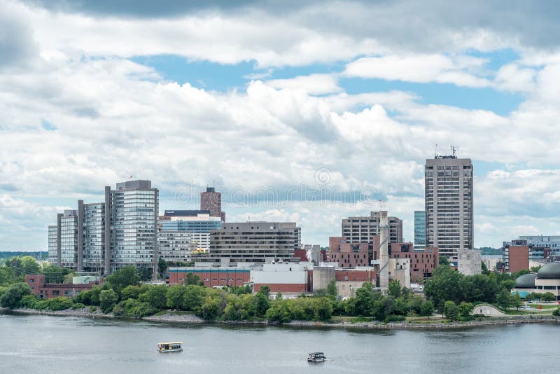 Buildings of Gatineau stock image. Image of building 80519117