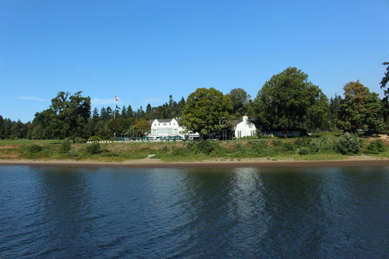 Riverfront Hotel stock image. Image of break, peaceful 58169213