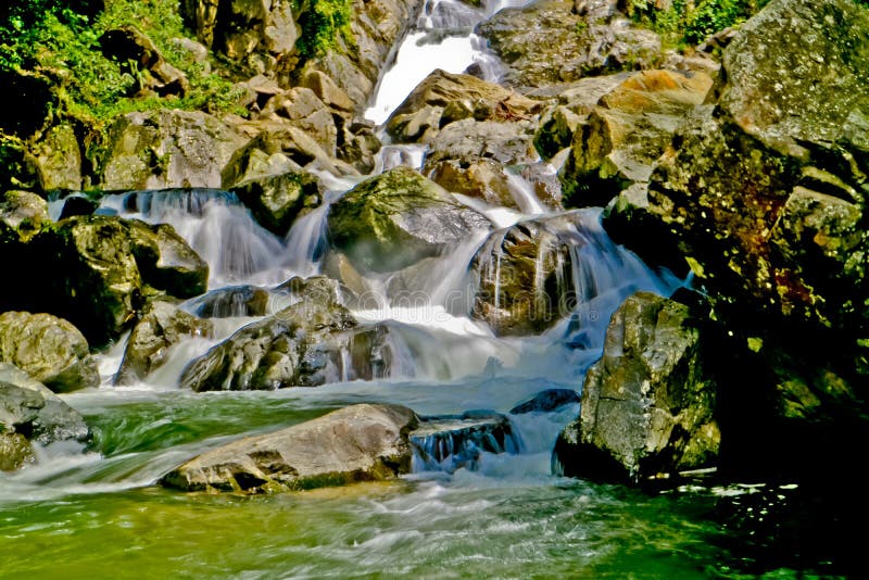 Beautiful nature river and forest, west java, Indonesia. royalty free stock photography