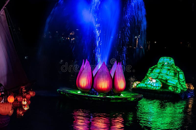 Rivers of Light we are One Show in Animal Kingdom at Walt Disney World 8 Editorial Stock Photo - Image of fantasy, duck: 150340973 Rivers of Light we are One Show in Animal Kingdom at Walt Disney World 8 Editorial Stock Photo - Image of fantasy, duck: 150340973