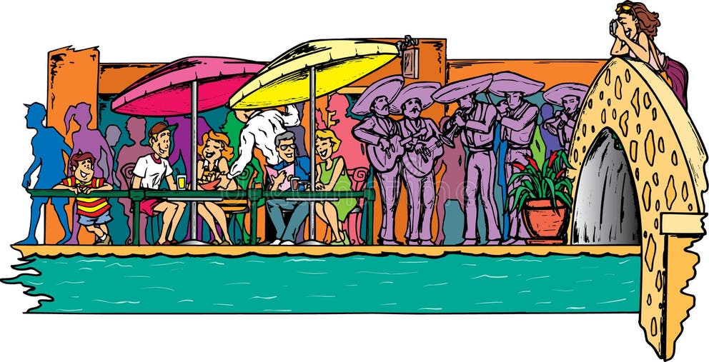 San Antonio Riverwalk Stock Illustrations 43 San Antonio Riverwalk