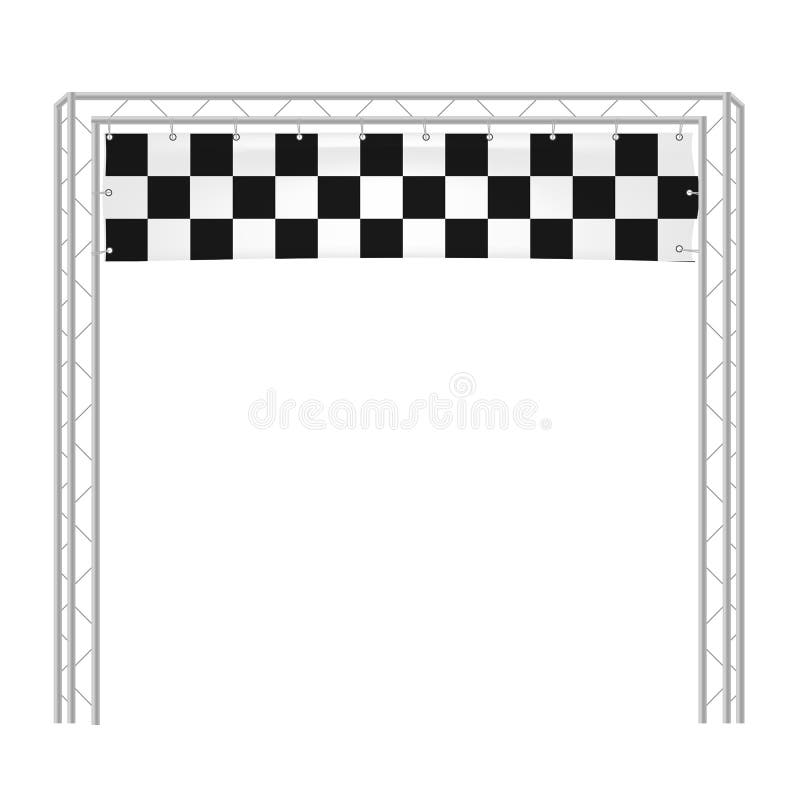 Rivestimento a quadretti di inizio di funzionamento dell'illustrazione di vettore delle insegne royalty illustrazione gratis Rivestimento a quadretti di inizio di funzionamento dell'illustrazione di vettore delle insegne royalty illustrazione gratis